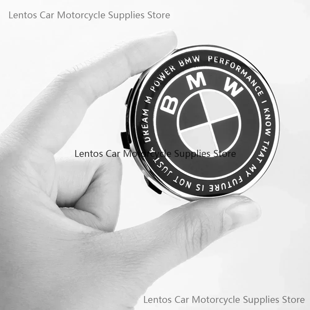 Modified Front and Rear Logo Wheel CapsSuitable for BMW Car Logo 7pcs Thunder Special Limited Edition Joint Black Model