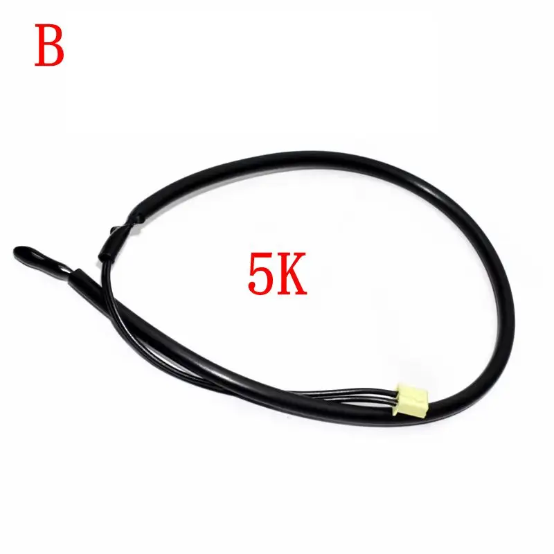 Sensore temperatura tubo sterzo in gomma 5K + 5K/Sensore temperatura aria testa in rame Sonda termica universale per condizionatore d'aria Galanz