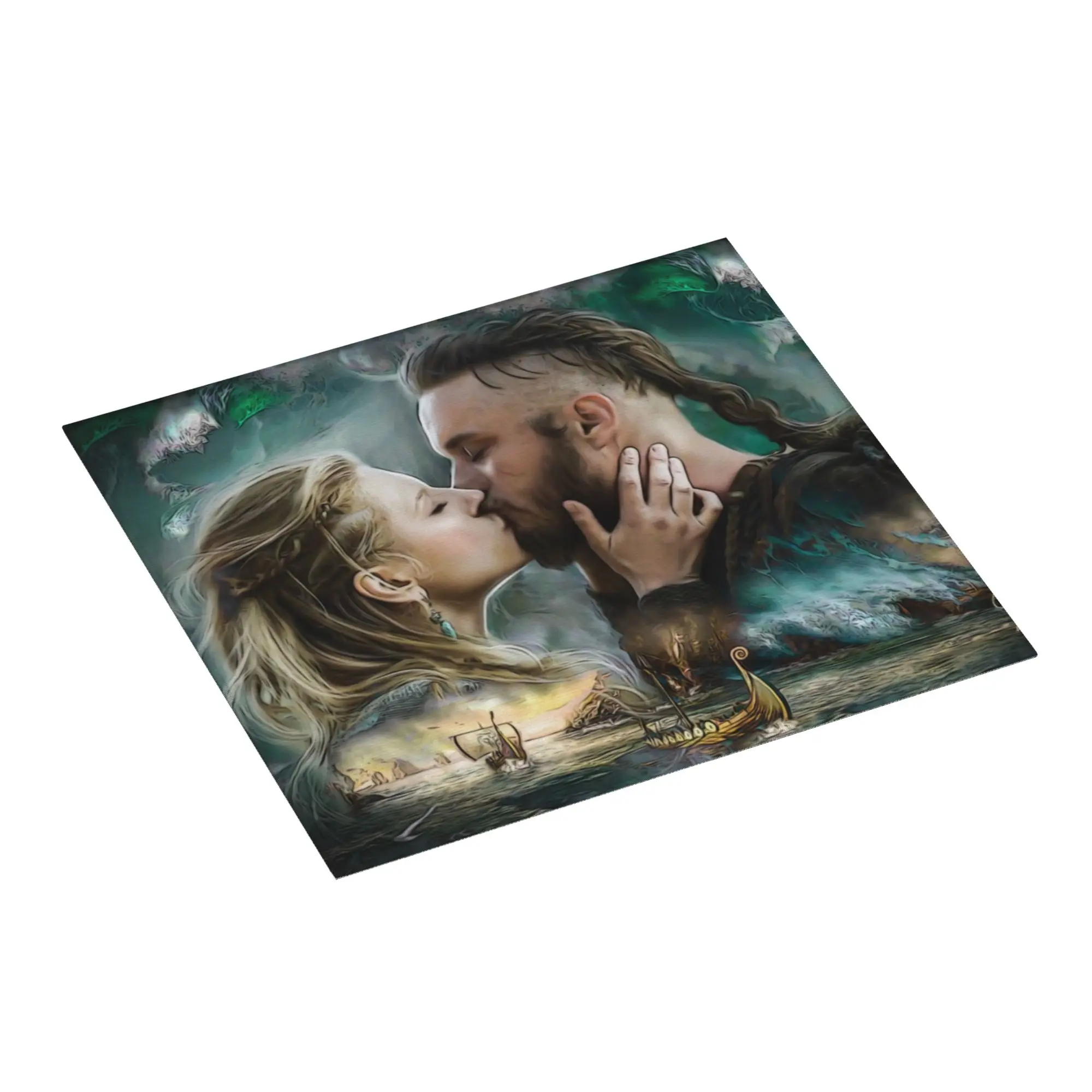 Drying Mat For Kitchen Viking Lagertha Ragnar Lothbrok Water Absorbent Norse Valhalla Warrior Kitchen Counter Protector Mat