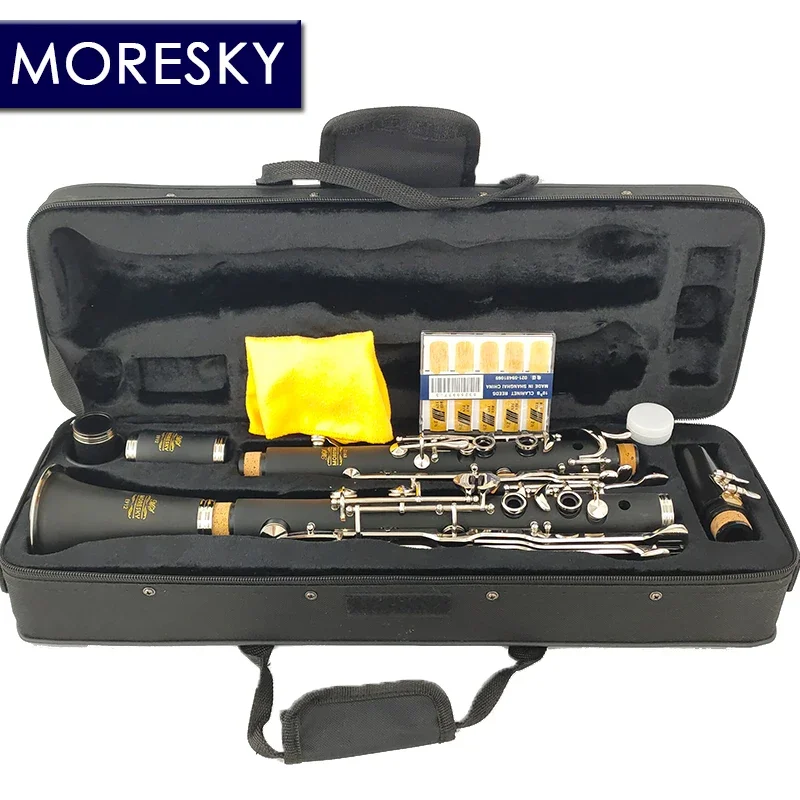 

2025 MORESKY German G Tune 18/20 Key Clarinet ABS Resin Body Material Nickel Plated E912