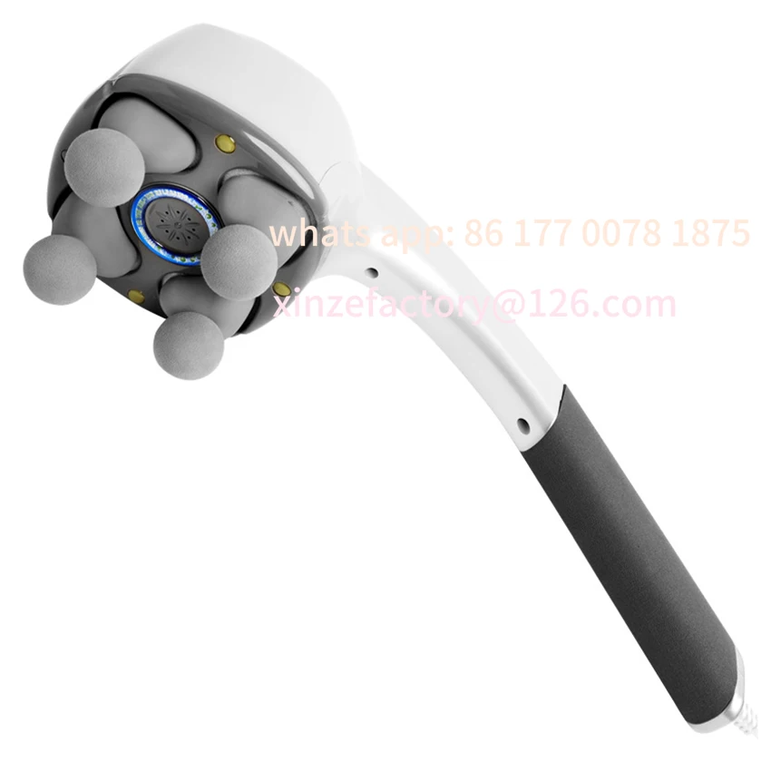 

Customizable Electric Handheld Massager Four Head Machine Full Body Neck Vertebra Back Muscle Relax Vibrating Deep Tissue