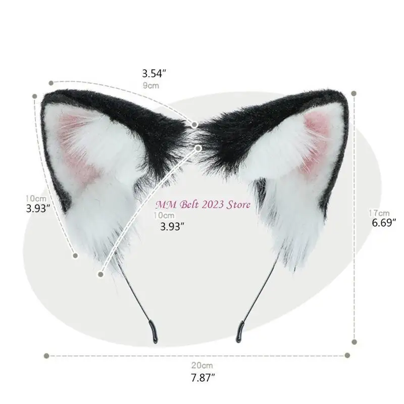 49ME جميل فو آذان الكلب عقال الشعر هوب لوليتا أنيمي حفلة تنكرية تأثيري حلي #6