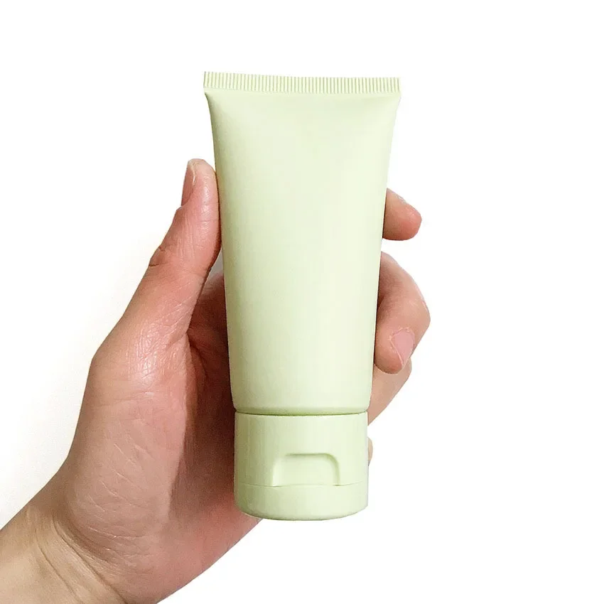 50g 100g Cosmetic Hose Green Frost Matte Facial Clean Cream Empty Bottle Plastic Squeeze Container Lotion Soft Tube Wholesale