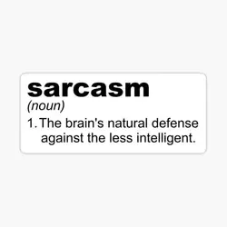 Sarcasm line Sticker for Laptop Decor Bedroom Car Cute Cartoon Art Fashionable Public Suitcase