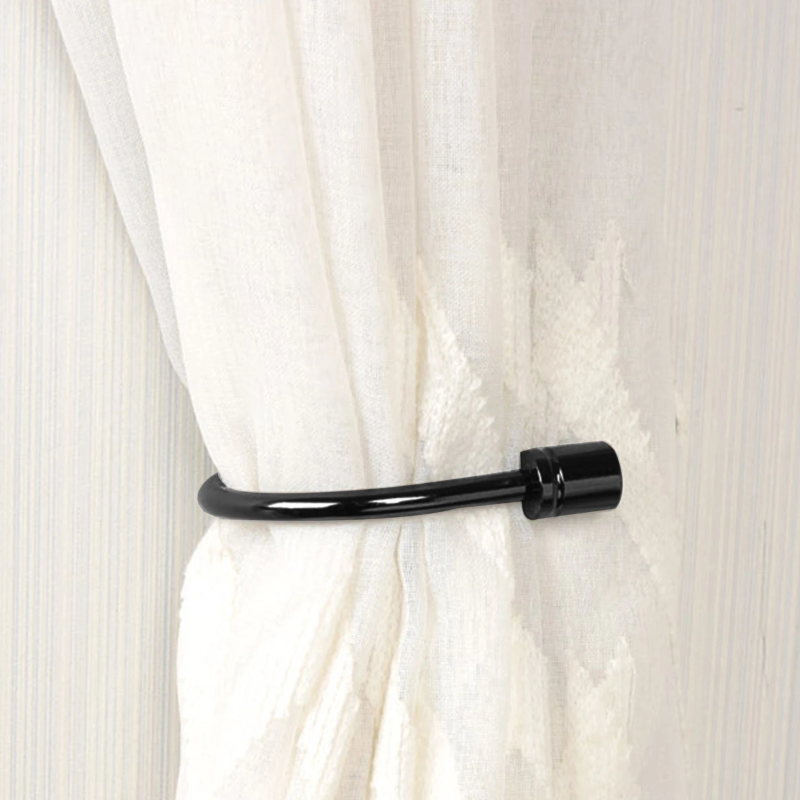 

2Sets U Type Curtain Holder Wall Mounted Iron Holdbacks for Elegant Room Decor Curtain Hook Drapery Tieback Drapery Holder