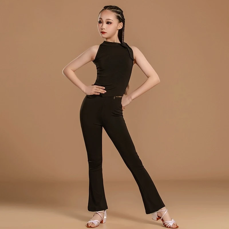 

New summer children's performance dance Latin dance costumes children's Latin practice clothes and girls practice pants