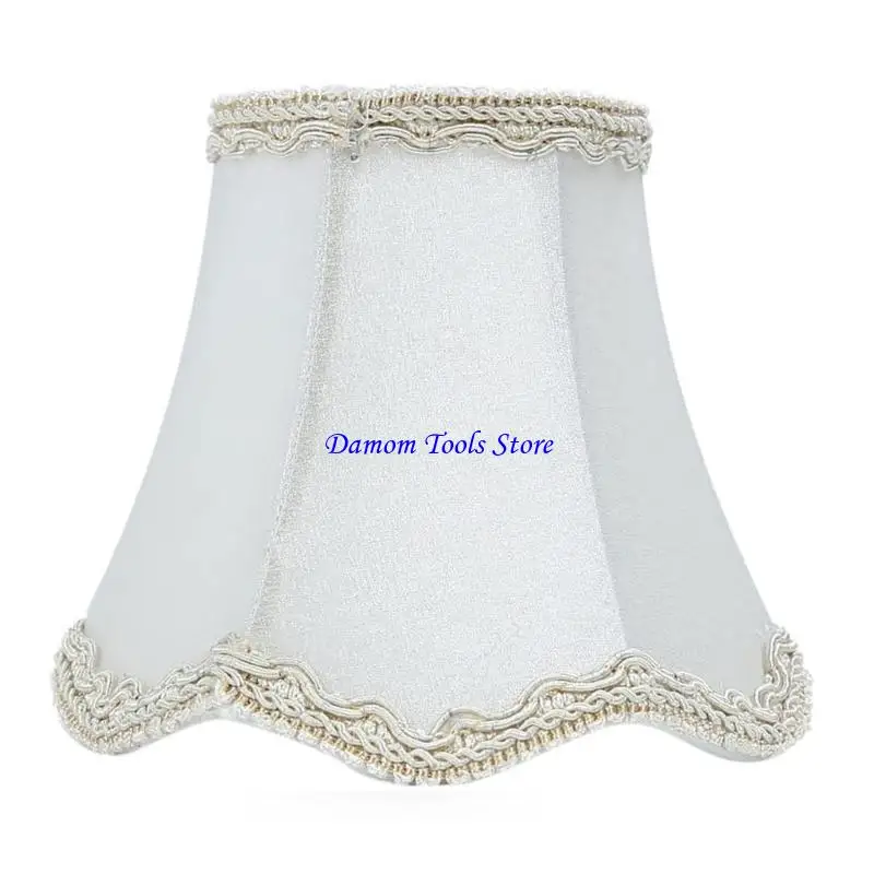 57BE 3 Pack Elegant Chandelier Light Shades Lamp Shades Fabric Texture Small Lamp Shade Set Suitable for Chandelier Lamps