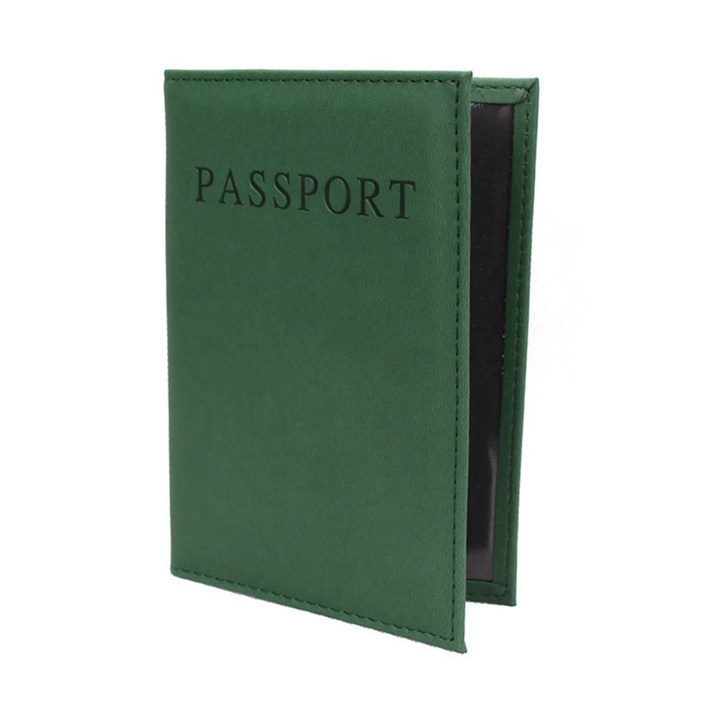 1 Piece Pu Leather Women Men Cover On The Passport ID Credit Card Holder Passport Cover Brand Unisex Travel Passport Holder