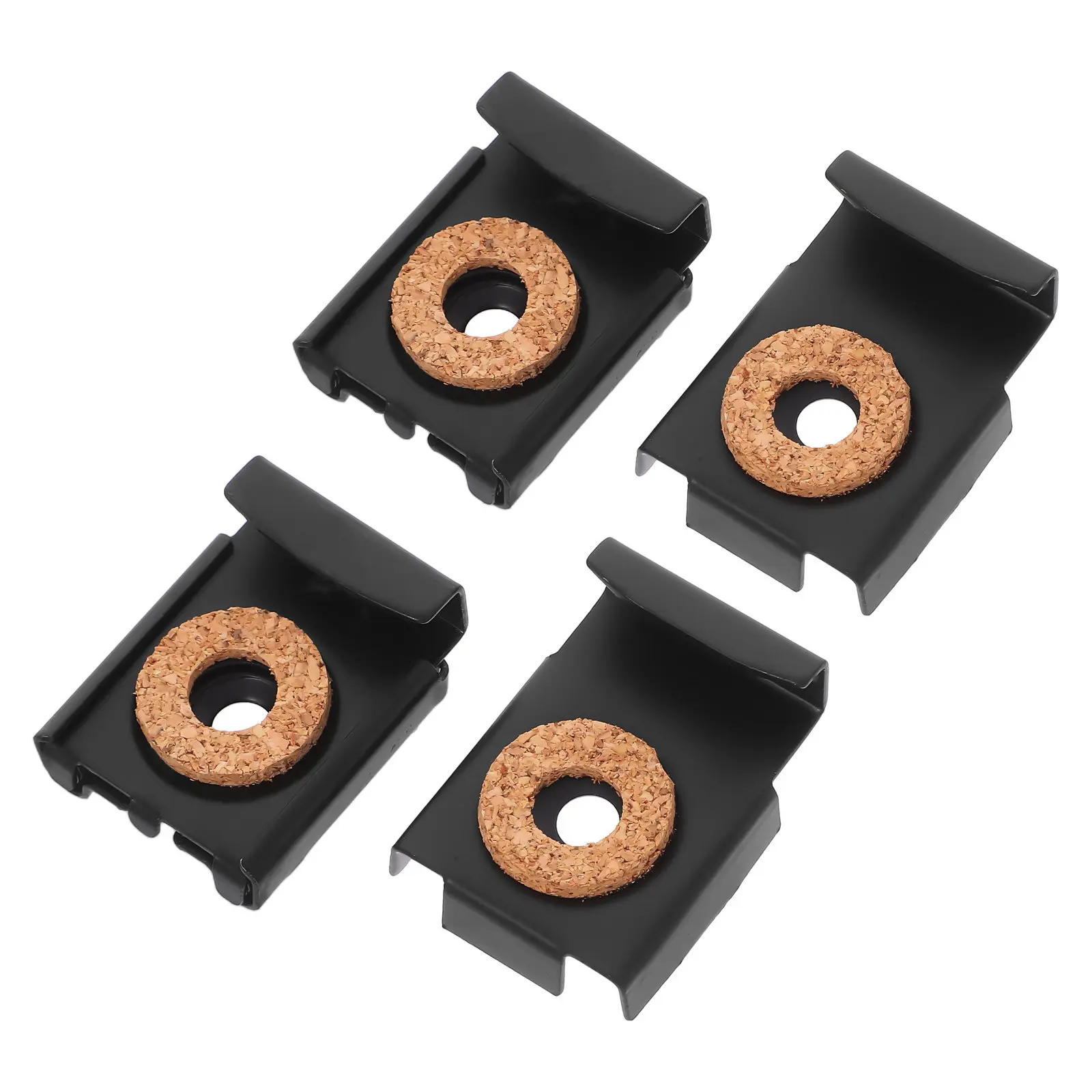 4Pcs Mirror Hanger Clips Metal Anti-Fall Spring Loaded Glass Holder for Frameless Mirror Wall Mounting Bathroom Living Room