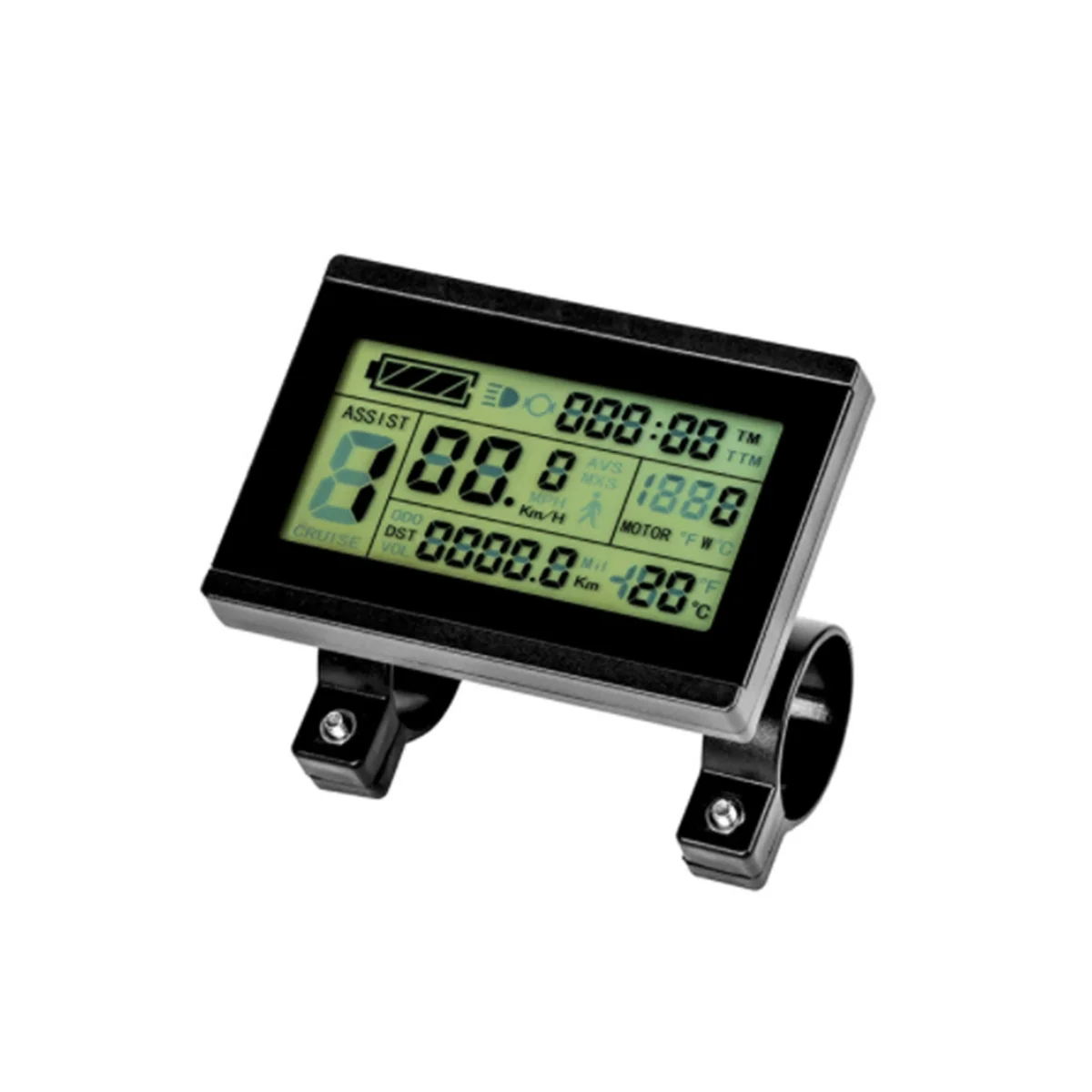 Ebike 24V36V48V72V KT LCD3 Display Intelligent Meter for Electric Bicycle Hub Motor Conversion Kits,