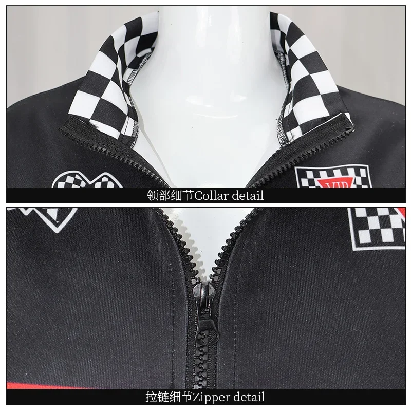 CosplayWomen سباق السيارات سائق تأثيري حلي مثير بذلة جوارب الحرير الفتيات التشجيع موحدة كرنفال لعب الأدوار Cl