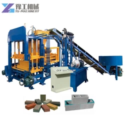 YG High Quality QT 4 -15 Fully Automatic Hydraulic Press Hollow Brick Making Machinery for Sale