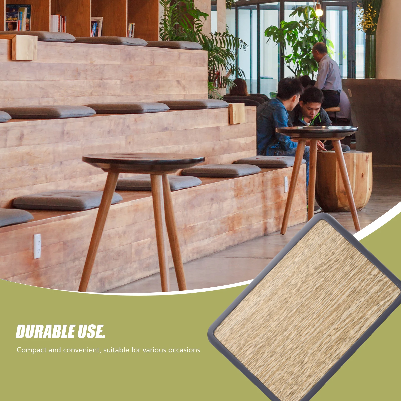 

Solid Wood Small Square Stool Seat 34x24 Replacement for Home Office Classroom Restaurant Easy Clean