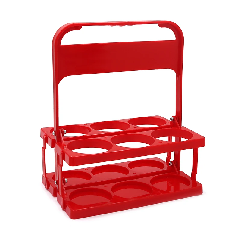 Herbruikbaar 6 Pack Bierfles Drager Drink Caddy Houder Duurzame Opvouwbare Bar Likeur Wijn Bier Rek Mand Cup Organizer