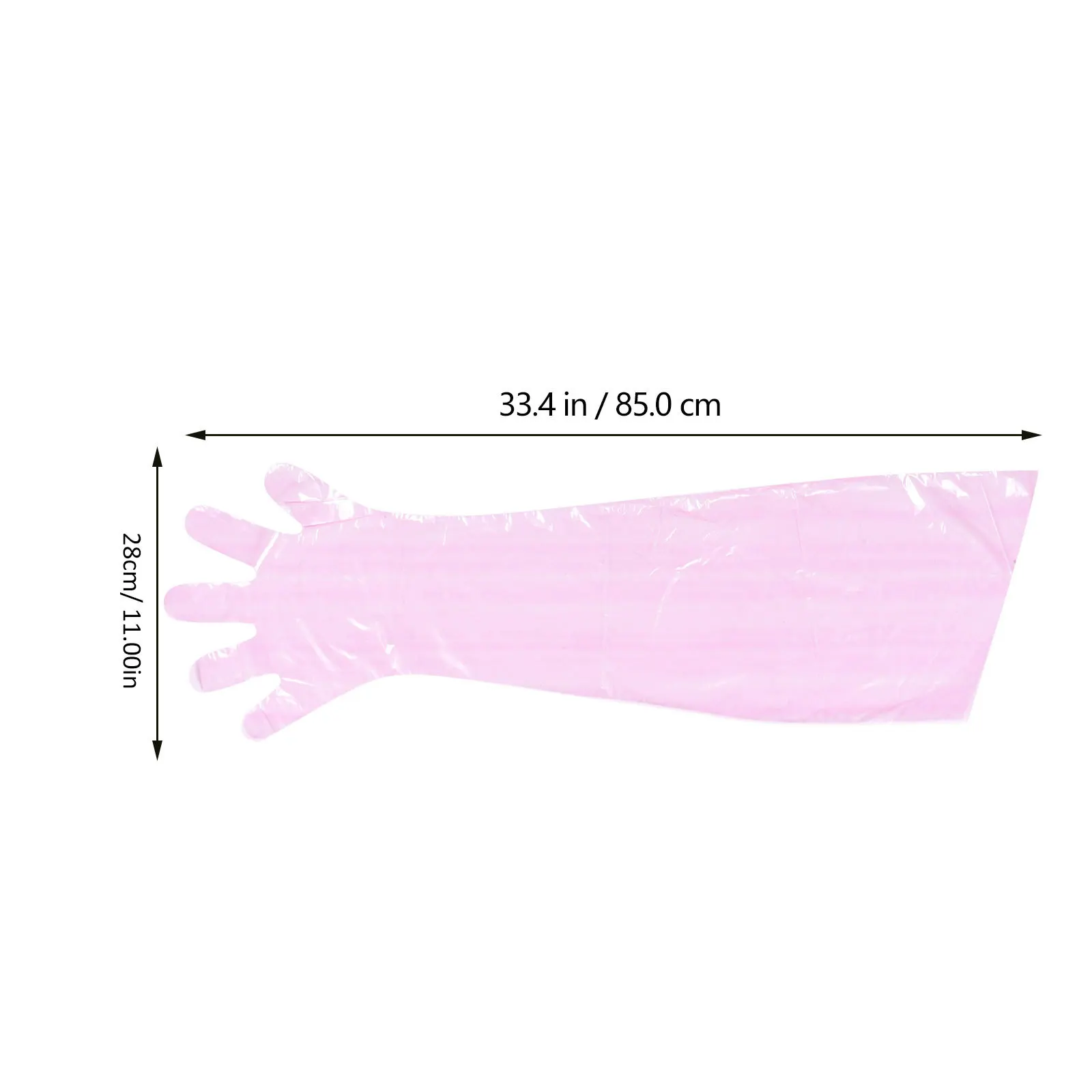 50 stuks Lammeren voor dierenlevering Wegwerp plastic handschoenen Lange armbescherming Verloskundevoorziening Veterinair gebruik Draagbaar