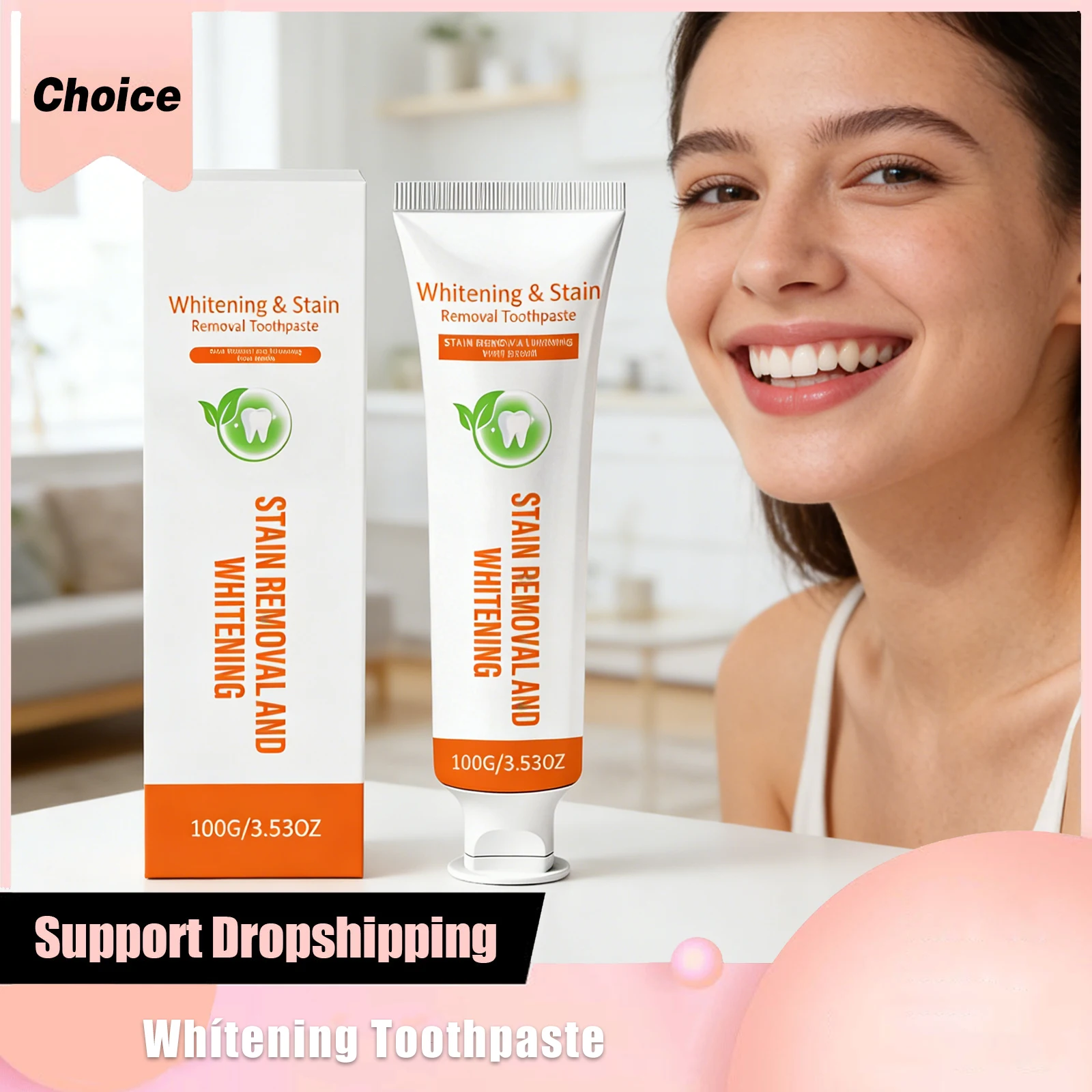 Whitening Toothpaste Hydroxyapatite Gently Cleaning Remove Stain Longlasting Fresh Breath Oral Care Mint Brightening Toothpastes