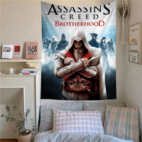 Assassins Creed Tapestry Art Printing Japanese Wall Tapestry Anime Wall Hanging Home Decor