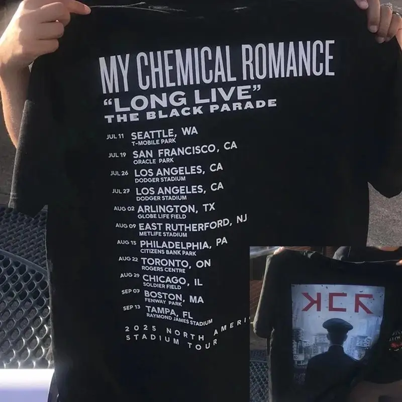 

MCR My Chemical Romance 2025 Merch НОВАЯ рубашка, репринт AN53184