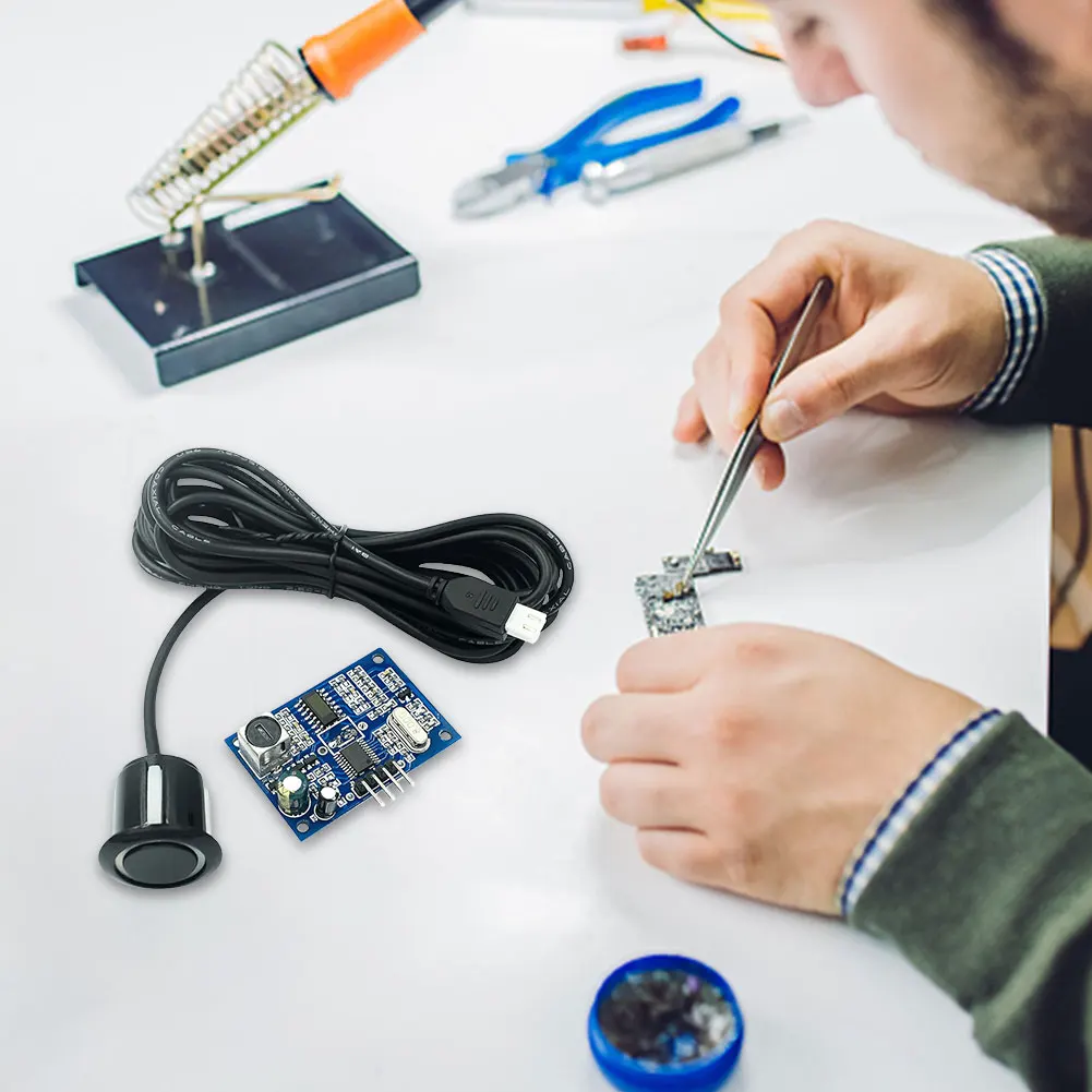 JSN-SR04T وحدة بالموجات فوق الصوتية المقاومة للماء DC5V مستشعر محول قياس المسافة المتكامل مع كابل مسبار لاردوينو #1