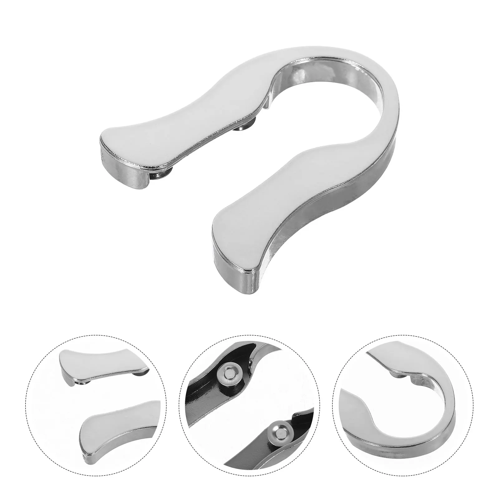 

Foil Silver D6 Fish Tail Single Wheel Bottle Opener Tool for Home Party Bars Clean Cuts Safe Kitchen Supply Reusable