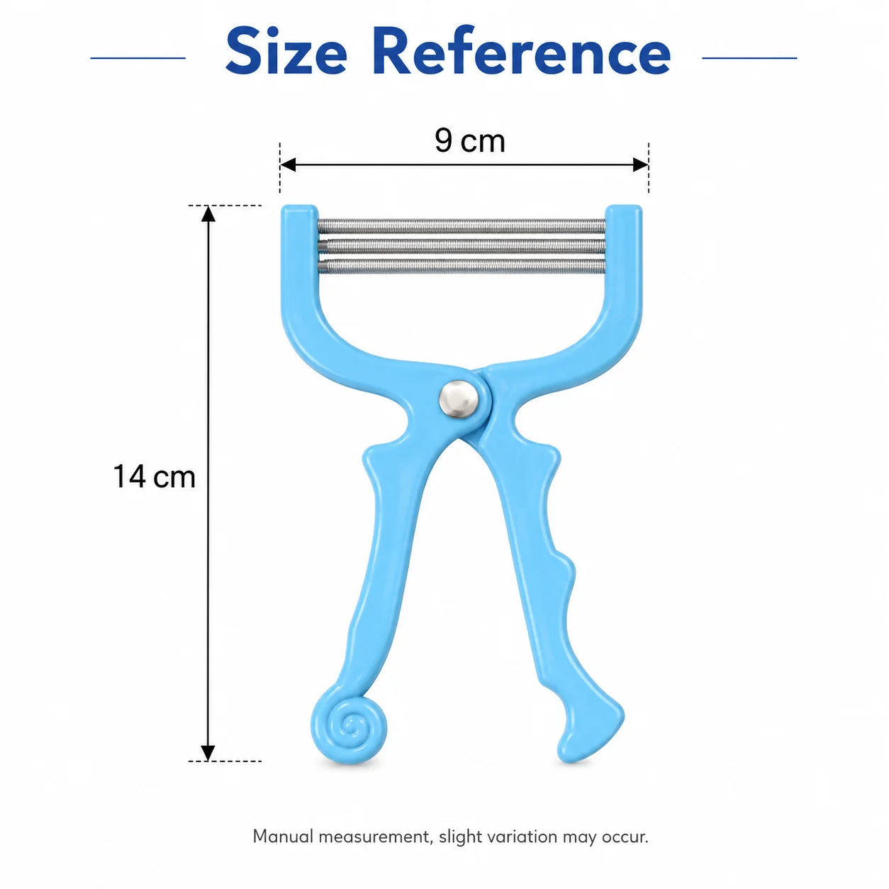 3 pcs Manual Facial Hair Remover, Triple Spring Epilator Tool for Upper Lip Chin Cheeks Arms and Fine Body Hair