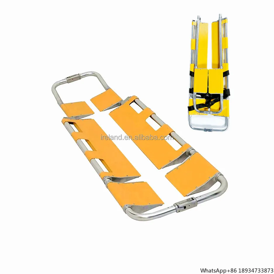 2024 Factory Custom Foldable Aluminum Alloy Scoop Stretcher for Hospital and Ambulance