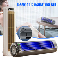 Portable Air Conditioner Fan Quiet Desktop Tower Fan Rechargeable Desk Fan Air Cooler Circulating Standing Fan for Home Office