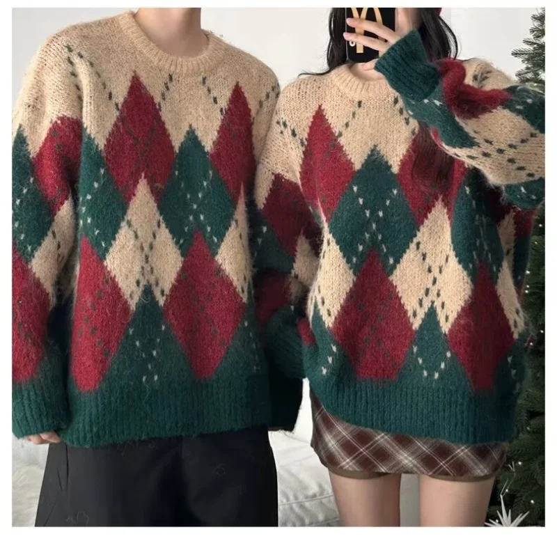 

Wool sweater pullover short round neck sweater for spring and autumn thin styles, wool printed base sweater for outerwear