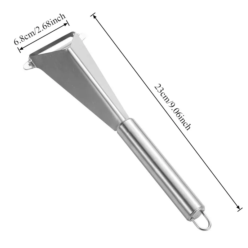 1pc Stainless Steel Apple Triangle Cutter Engraving Tool Multifunctional Fruit Vegetable Cutting and Decorating Kitchen Gadget