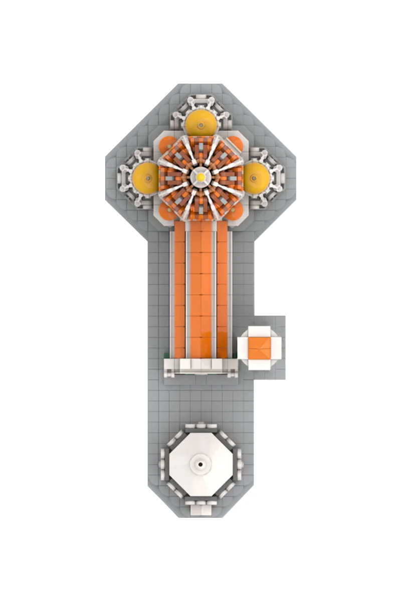 MOC Cathedral of Florence Building Blocks รุ่น Cathedral of Florence Modular สถาปัตยกรรมอิฐประกอบของเล่นเด็ก DIY ของเล่น