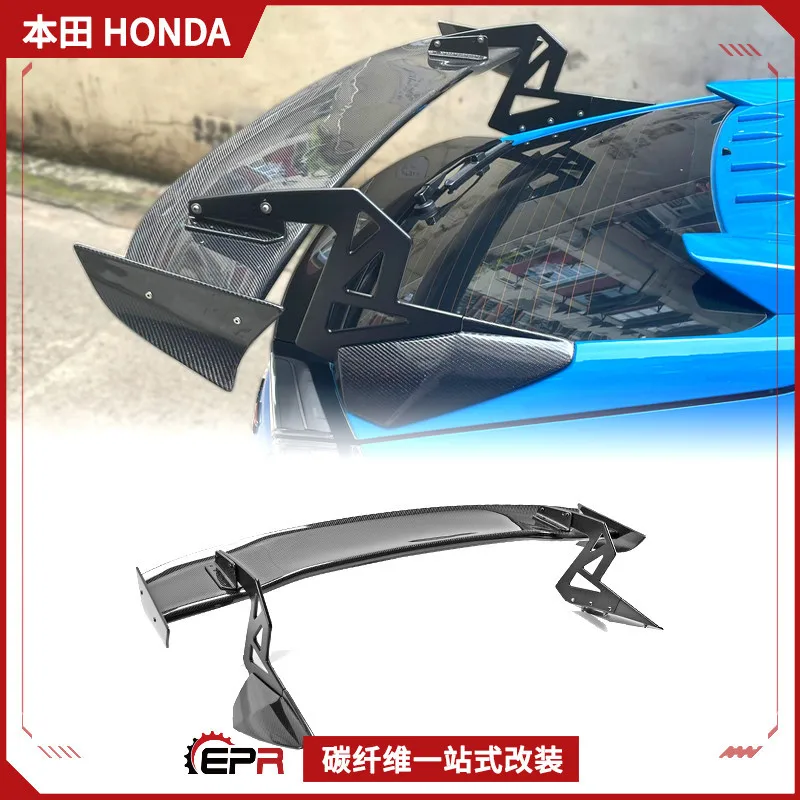 

Applicable to Honda 10th generation two-car Civic FK7 modification, carbon fiber GT large tail SPOON fixed wind wing