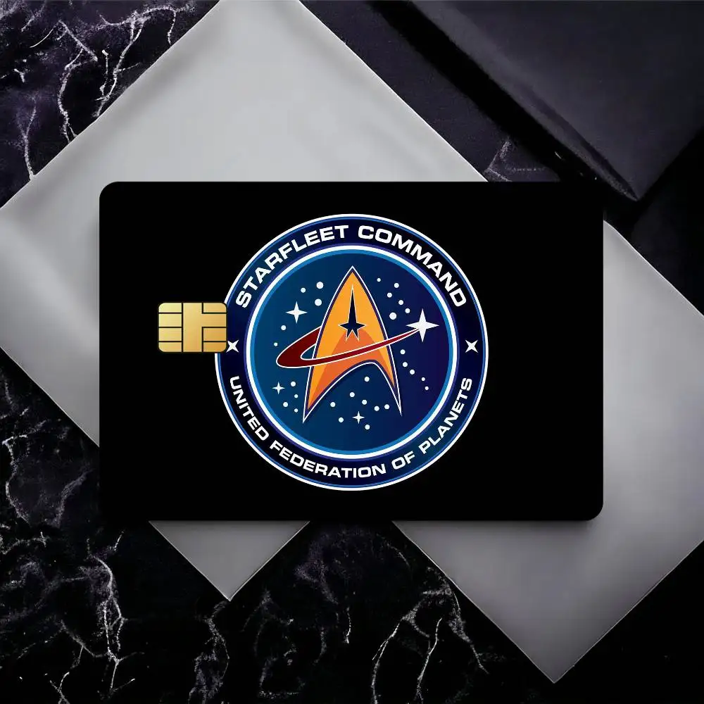 TV S-Star Trek Waterproof Skin Sticker Bank Bus Metro Access Card Protective Film Card Sticker Girl Gift