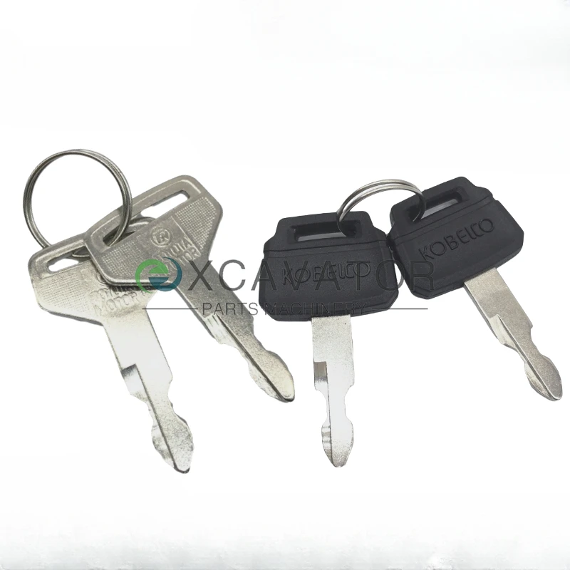 Excavator Key For Kobelco SK60 75 140 200 210 260 350-8 Ignition Door Key