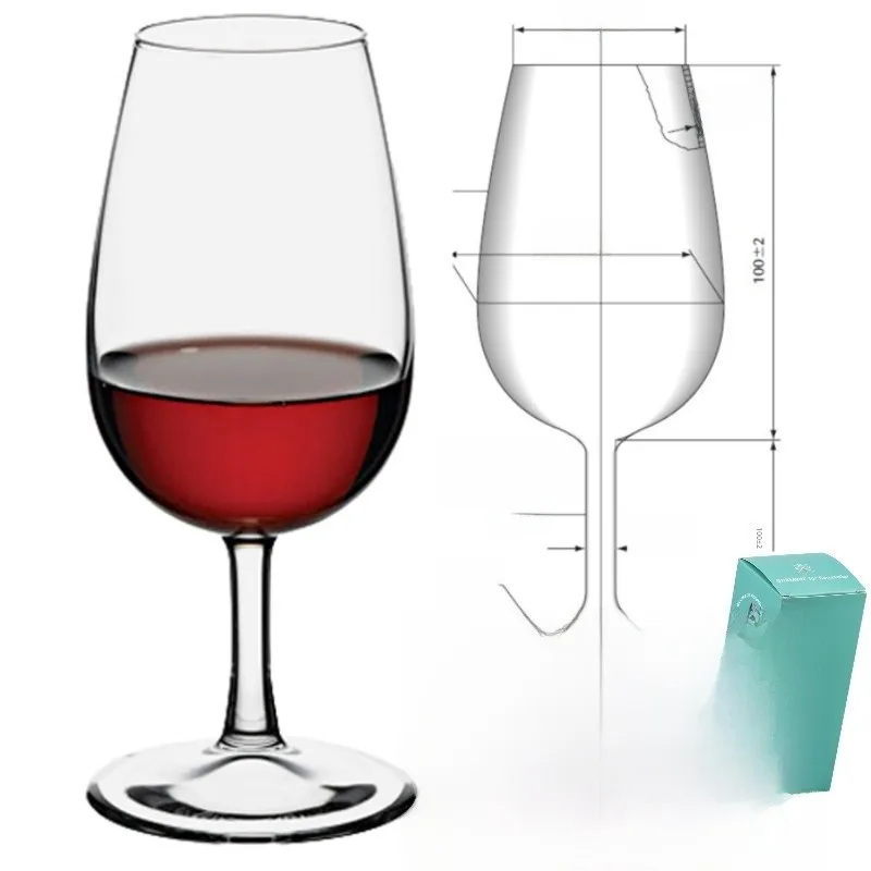 Standard ISO Wine Tasting Cup Smelling Cup Red Wine Glass Sommelier Blind Tasting Cup Judge Cup Crystal Glass European Style