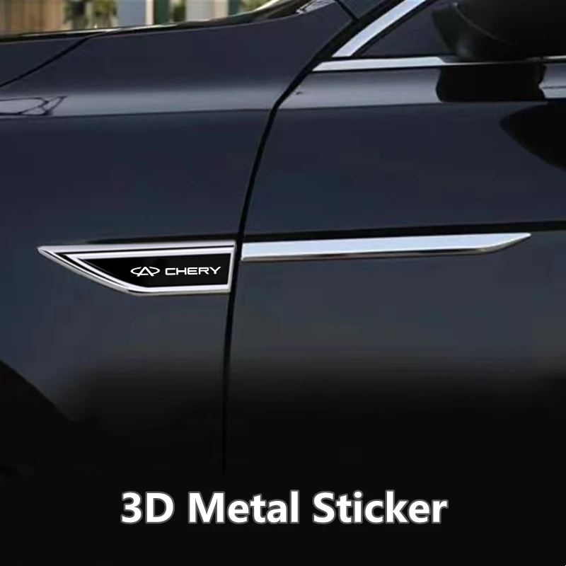 2pcs Car Chrome Modified Car Body Side Doors Blade Car Stickers for CHERY TIGGO 3 4 5 5X 6 7 8 PRO Auto Accessories