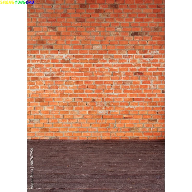 Vintage Backstein mauer Holzboden Fotografie Kulissen Porträt Foto Hintergrund Studio Prop ZXX-13
