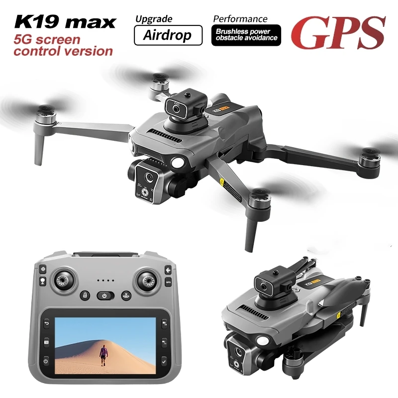 

K19 GPS Drone with 8K Camera Dron 4k Professional Obstacle Avoidance WiFi FPV Drones Brushless RC Helicopter Gifts