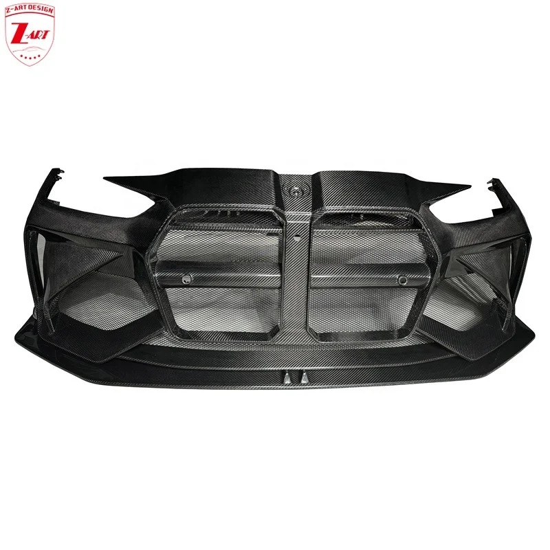 

Z-ART Dry Carbon Fiber Front Bumper For BMW M3 M4 2021+ Prepreg Carbon Fiber Facelift Bumper For BMW G80 G82 G83 Car Bumper