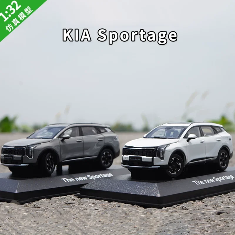 Diecast 1:32 Scale Kia Sportage Full Open Door Alloy Car Model Collection Souvenir Holiday Gift Static Display Ornament