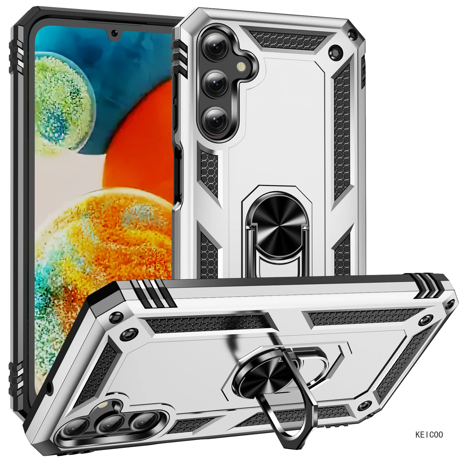 Etui Anti-fall for Samsung Galaxy A32 A82 A23 A33 A43 A24 A 24 SM-A245F 4G 5G Phone Shell Ring Buckle Silicone Phone Case Fundas