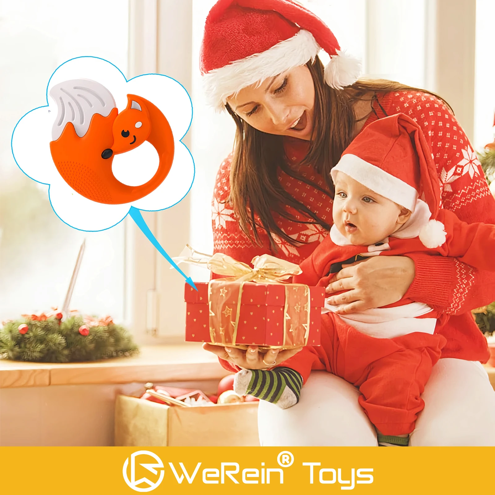 جرس يدوي للأطفال على شكل عالم حيوانات واقعي عالي الجودة، تصميم لطيف نابض بالحياة، لعبة حسية للرضع