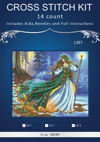 Counted Cross Stitch Kit for Woodland Enchantress, Fairy Wizard, Popular, Lovely, Dm 35173, Top Quality