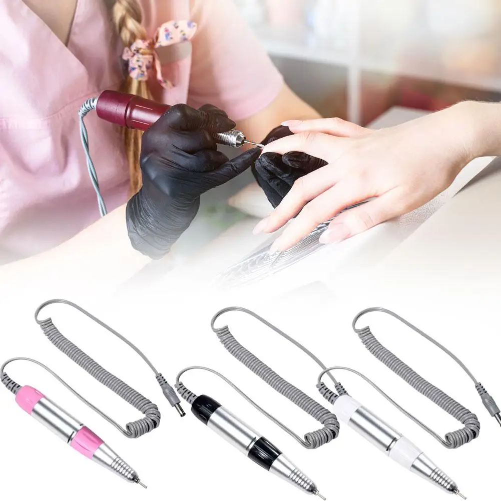 Elektryczny pilnik do paznokci PLUG Akcesoria do pilników do paznokci Narzędzie do polerowania Frezarka Uchwyt do pilnika do paznokci Rękojeść do pedicure Szlifierka ﻿   Manicure A2Z3