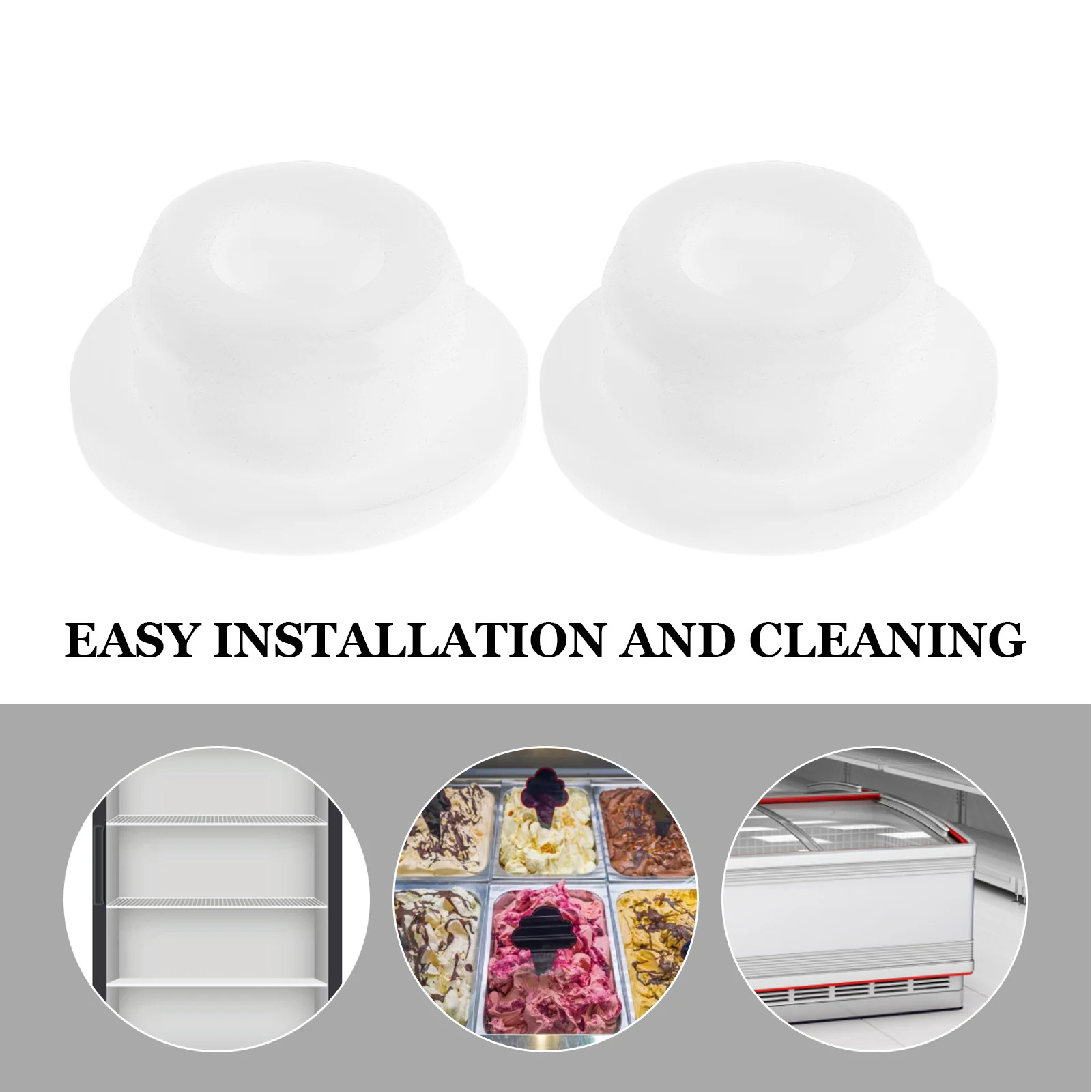 

2pcs Freezer Drain Stoppers Caps Leakproof 2Cm Rubber Plug For Drain Hole Replacement Cooler Refrigerator Accessories Kitchen
