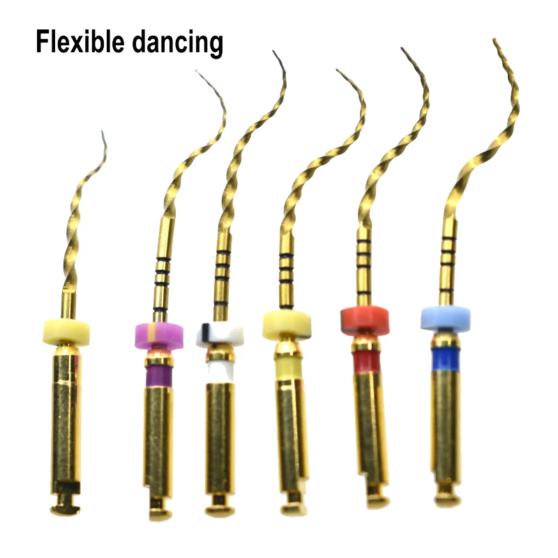 Dental Super Files Gold Super Files Golden Rotary Files  For Root Canal Preparation Engine Dental Tool