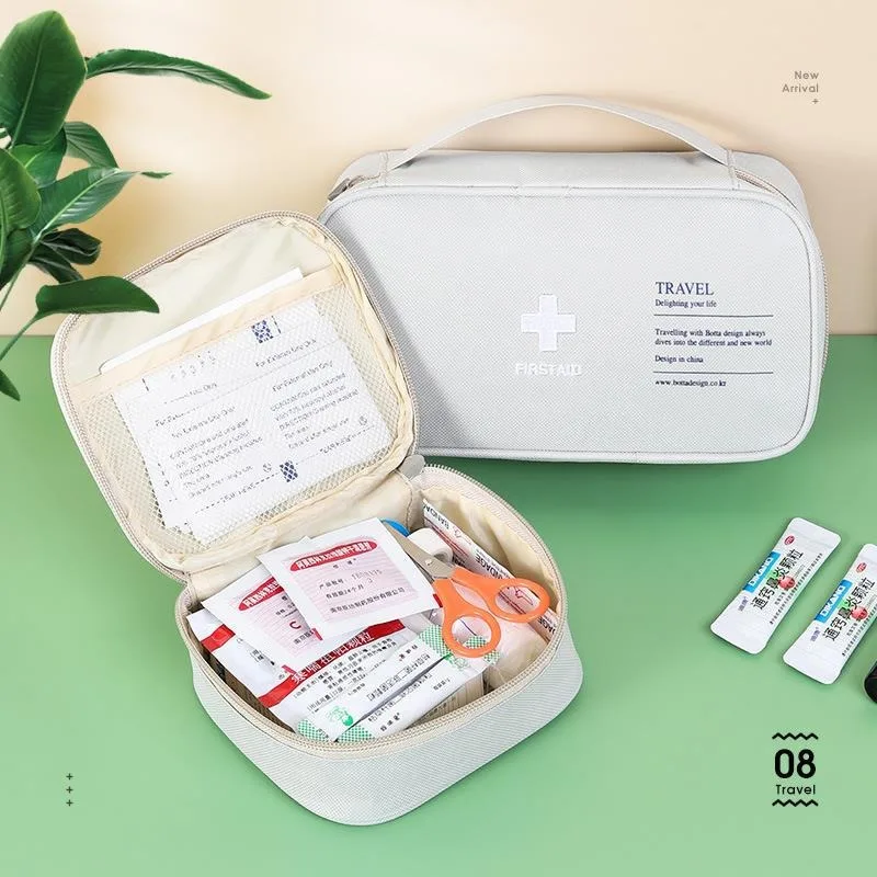 Portable Medicine Bag Cute First Aid Kit Medical Emergency Kits Organizer Outdoor Household Medicine Pill Storage Bag Traveling