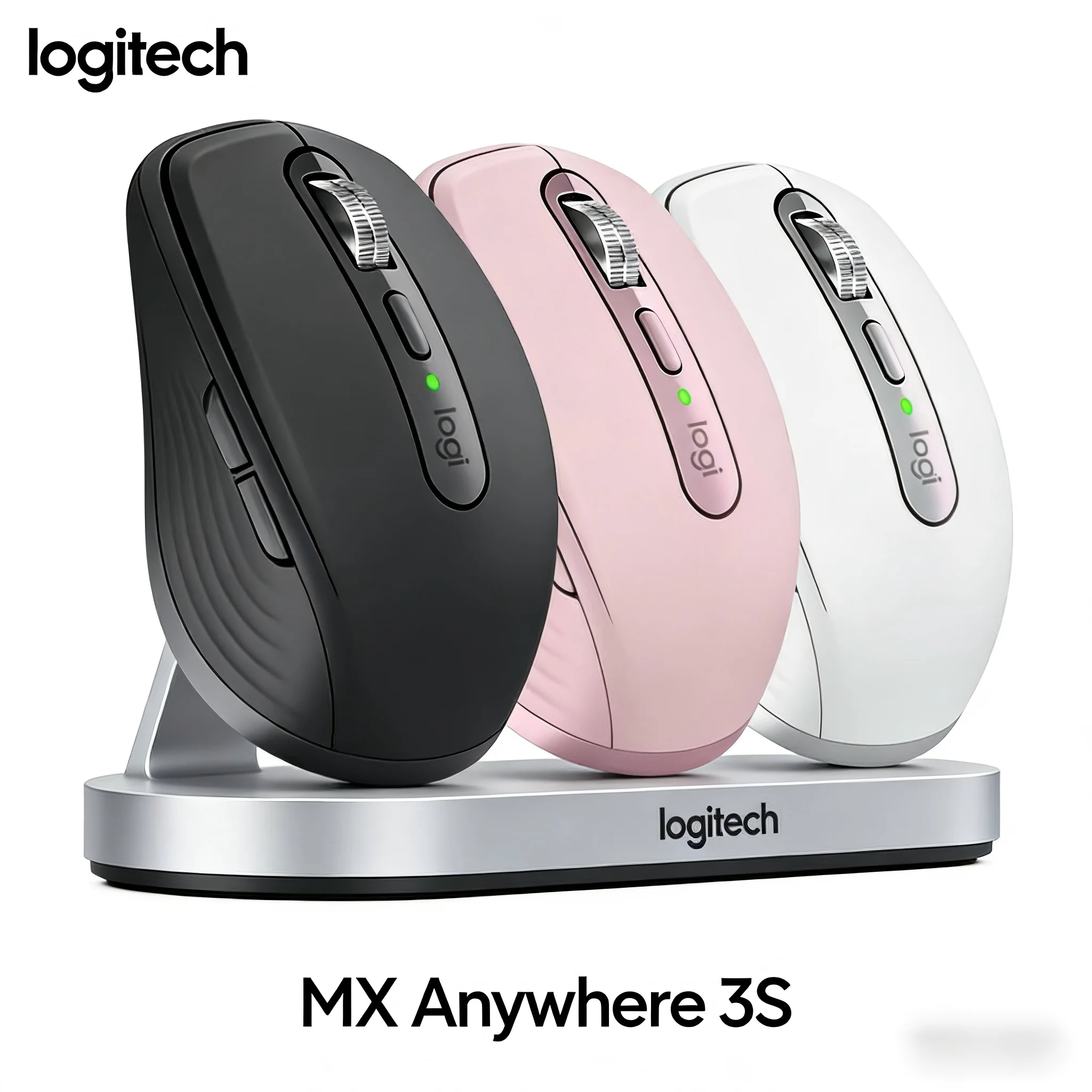 

MX Anywhere 3S Bluetooth Mouse, Hassle-Free Wireless, Compact for Business & Daily Use