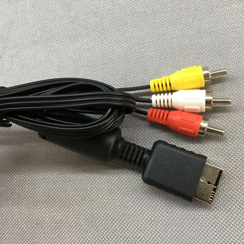 AV Video Video Cable TV Audio Video Stereo Cable A/V, PS PS3 For Playstation PS1 PS2 PS3 Audio Video Cord Wire For 1/2/3