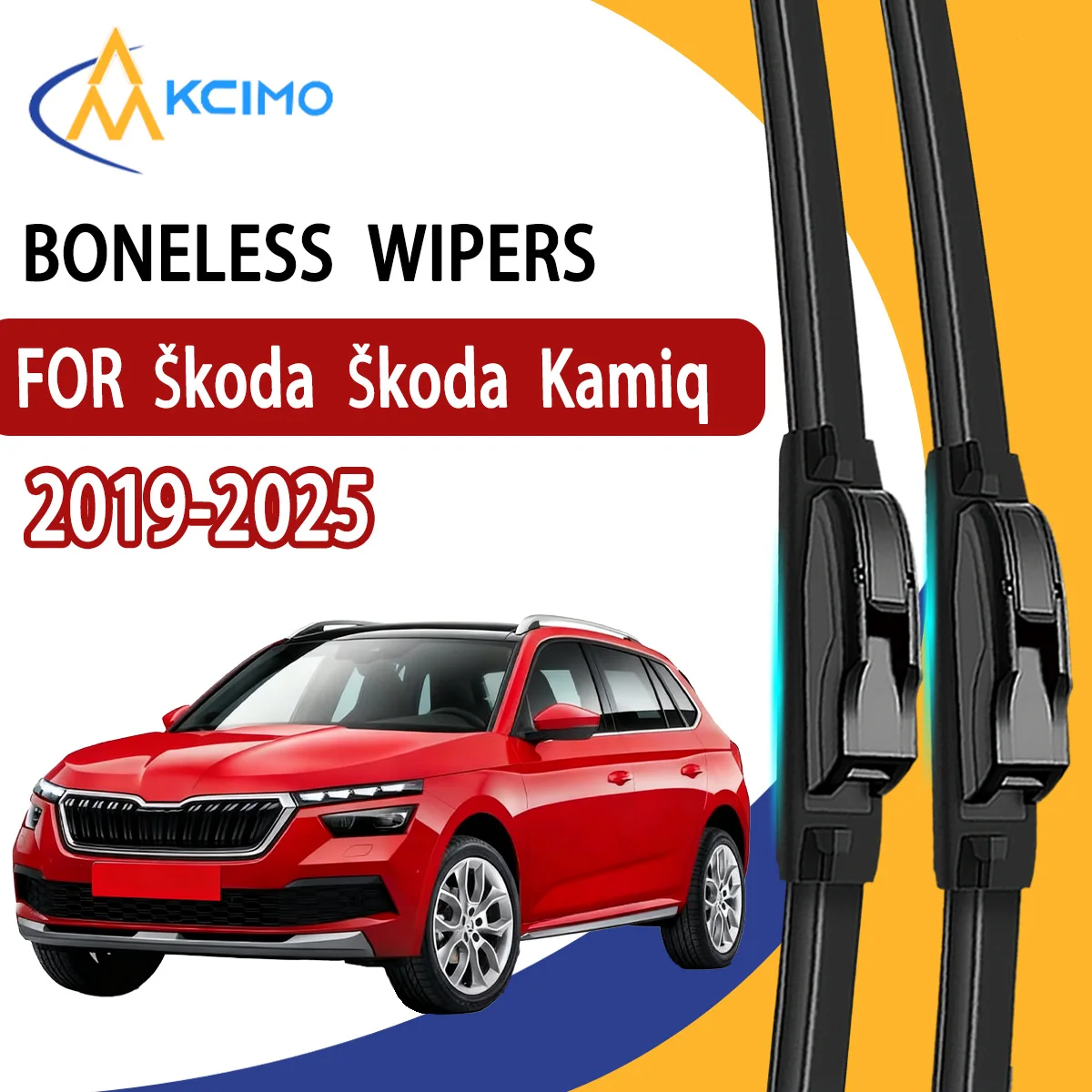 

2Pcs Front Windshield Wiper Blades For Škoda Škoda Kamiq 2019-2025 Windscreen Window Car Accessories