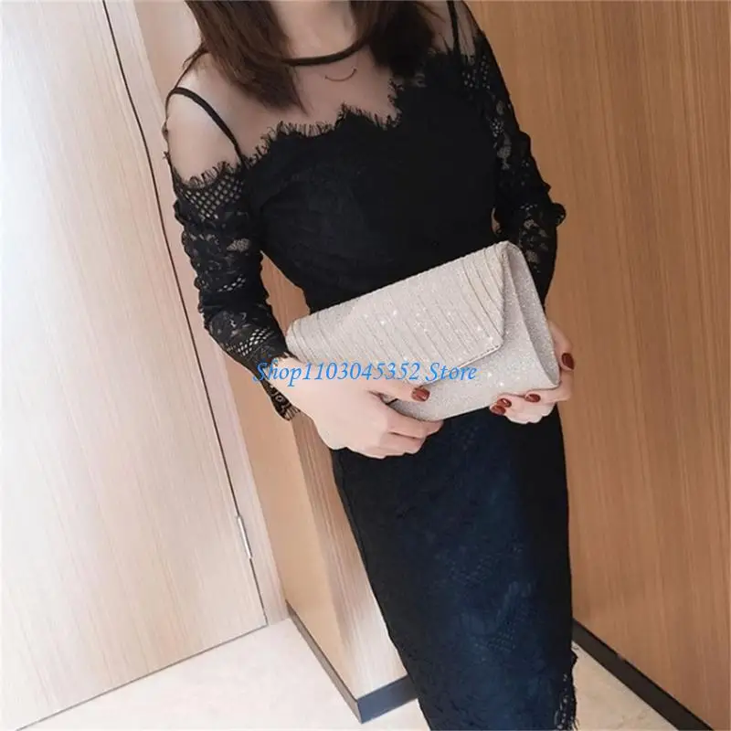 

A3PE Women Handbag Wedding Party Evening Bag with Chain Luxury Shoulder Bags Clutch
